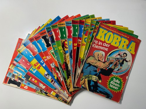 Kobra comics jahrgänge - kobra, comics,