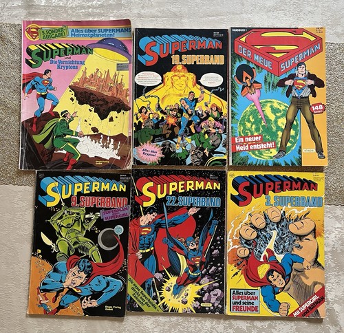 Vintage superman comics - 6x,