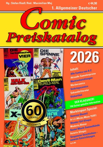 Comic preiskatalog 2026 - preiskatalog,