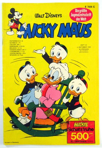 Micky maus 1969 heft vom - micky,